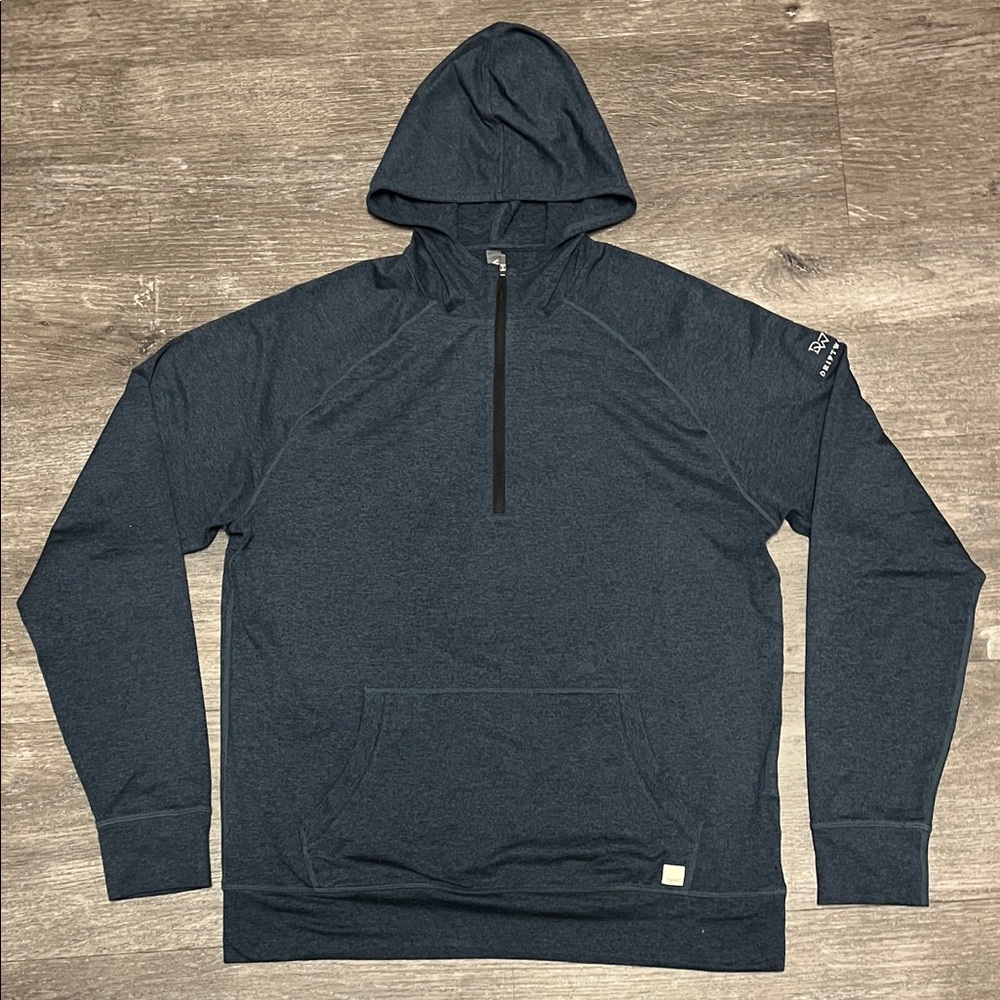Vuori Ponto Performance Half Zip Hoodie midnight heather size LRG